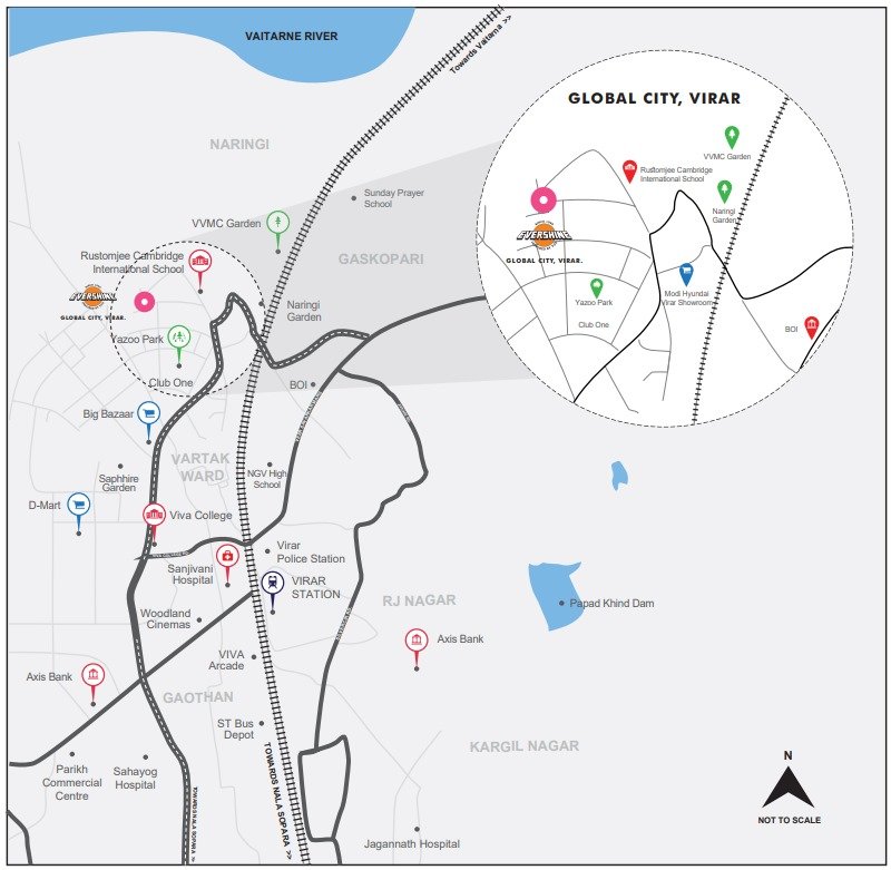 Evershine Amavi Location Map